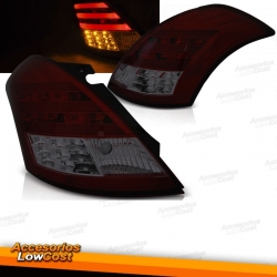 PILOTOS SUZUKI SWIFT IV 10- LED BAR ROJO AHUMADO