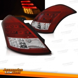 PILOTOS SUZUKI SWIFT IV 10- LED BAR ROJO BLANCO