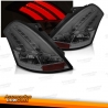 FAROLINS TRASEIROS LED / SUZUKI SWIFT 10+ PRETO CROMADO ESCURECIDO