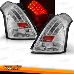 PILOTOS SUZUKI SWIFT 05-10 LED CROMO