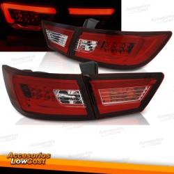 PILOTOS RENAULT CLIO 4 13-16 LIGHT BAR ROJO CROMO