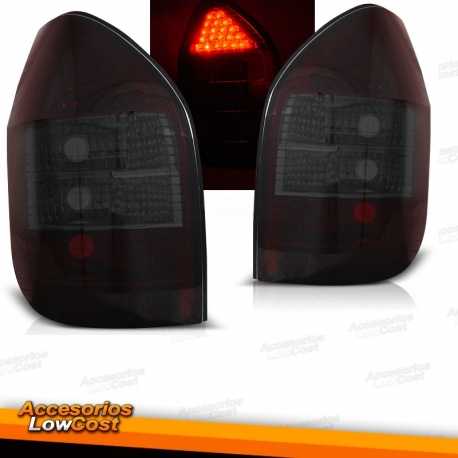 FAROLINS LED OPEL ZAFIRA 99-05. VERMELHO CROMADO