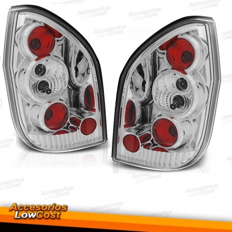 FAROLINS TRASEIROS TIPO LEXUS / OPEL ZAFIRA 99-05 / CROMADO