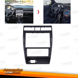 Marco panel embellecedor para seat leon 1m 2 din doble din