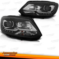 FAROS VW TOURAN 11-15 LUZ DIURNA FONDO NEGRO