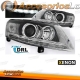 SET FAROS DE DISEÑO A6, 01-04 CRISTAL CLARO/CROMADO- LED LUCES POSICION /LOOK LUCES DIURNAS