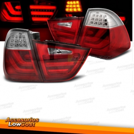 PILOTOS TRASEROS LED BAR PARA BMW E91 (08-12) TOURING , ROJO BLANCO