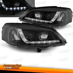 FAROS LUZ DIURNA LED ASTRA G,97-04 CRISTAL CLARO/CROMADO