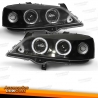 FARÓIS COM ANGEL EYES OPEL ASTRA G 97-04. PRETOS