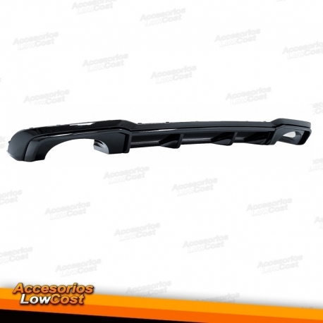 Difusor parachoques trasero para Audi A3 8V Facelift (2016-2019) Sedan Cabrio RS3 Solo acabado S-line Piano Black