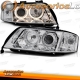 FAROIS XENON D2S+H7 / AUDI A6 4B / 01-04 FUNDO CROMADO