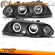 FAROIS ANGEL EYES / BMW E46 / 98-01 FUNDO PRETO