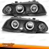 FARÓIS ANGEL EYES / BMW E46 / 98-01 FUNDO PRETO