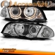 FAROIS ANGEL EYES / BMW E46 BERLINA / 98-01 FUNDO CROMADO