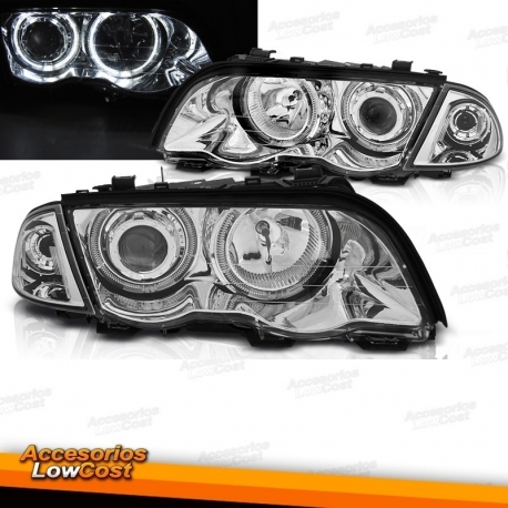 FAROLINS TRASEIROS LED / BMW E46 COUPE / 99-03 ESCURECIDOS