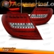 PILOTOS MB CLASE C W204 SEDAN 07-11 ROJO BLANCO LED BAR