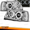 FARÓIS ANGEL EYES RENAULT CLIO 1 91-96. FUNDO PRETO
