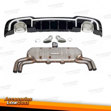 TERCERA LUZ DE FRENO LED PARA BMW E36 CABRIO (96-99), FONDO CROMO
