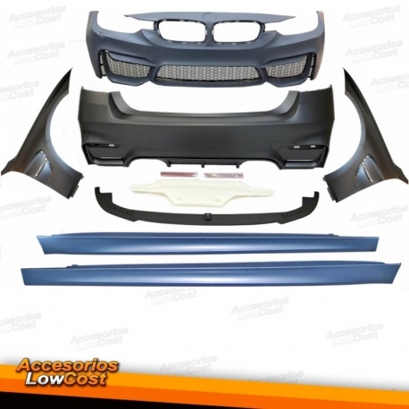 Kit De Carrocería BMW F30 Look M4 con Aletas