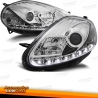 FARÓIS LUZ DIURNA( REAL DAY LIGHT) FIAT GRANDE PUNTO / FUNDO CROMADO