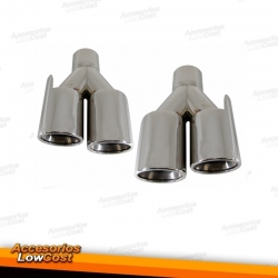 COLAS ESCAPE PARA BMW E60 E61 E90 E91 E92 E93 F10 F11 F30 F31 F12 F13 LOOK M CROMADO