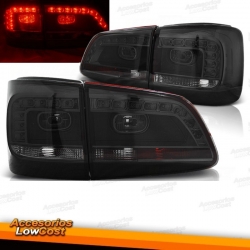 FAROLINS TRASEIROS LED VW TOURAN (03-10) VERMELHO/PRETO