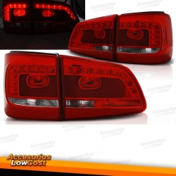 FAROIS DE NEVOEIRO + LUZ DIURNA / VW TIGUAN 05+ / TOURAN 03-10 FUNDO CROMADO