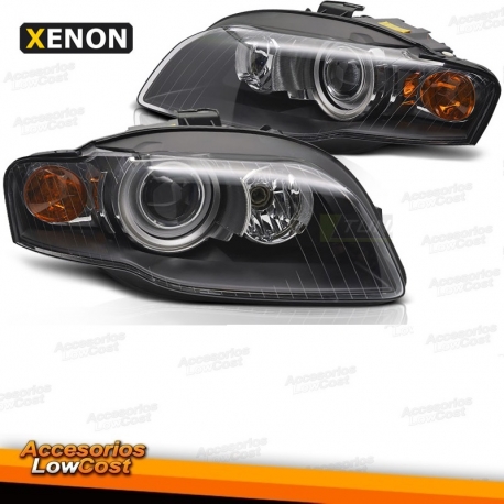 FAROS DE XENON A4 B7 2004-2008 FONDO NEGRO