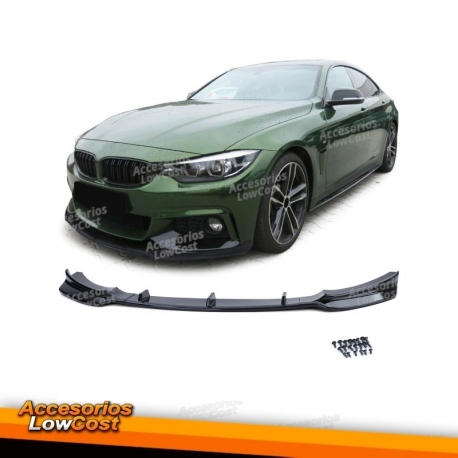 Spoiler delantero negro brillante adecuado para BMW serie 4 F32 F33 F36