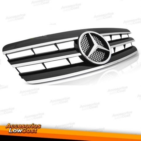 PARRILLA MERCEDES W203 (00-07) SPORTLOOK. COLOR CROMO -NEGRO