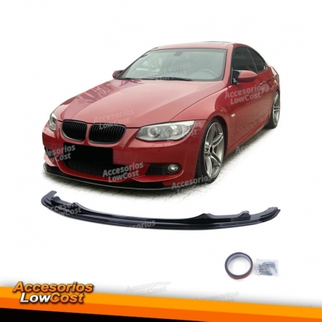 Spoiler delantero negro brillo apto para BMW Serie 3 E92 E93 10-13