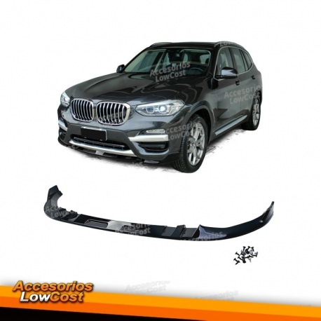 Spoiler delantero negro brillo apto para BMW X3 G01 17-21