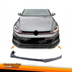 Spoiler dianteiro preto para VW Golf 7 GTI Sedan 12-21