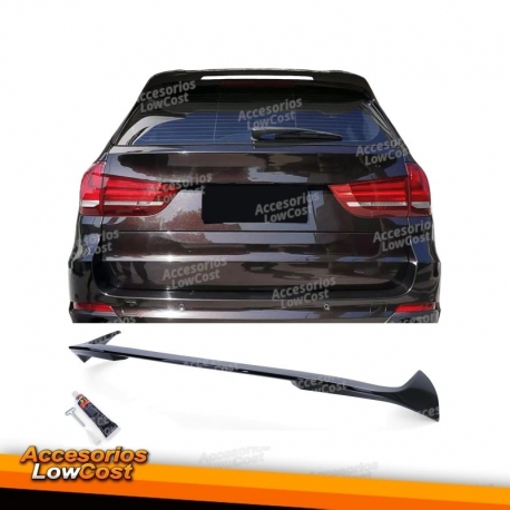 Spoiler de teto traseiro versão esportiva preto brilhante adequado para BMW X5 F15 13-18