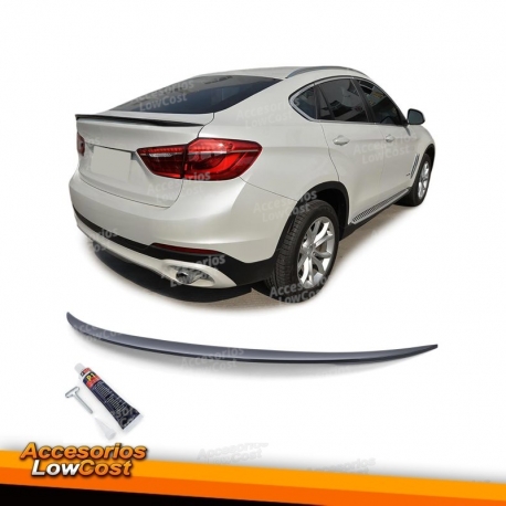 Spoiler trasero deportivo negro brillante con ABE apto para BMW X6 F16 14-19