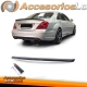 Spoiler traseiro esportivo preto brilhante com ABE para Mercedes Classe S W221 05-09