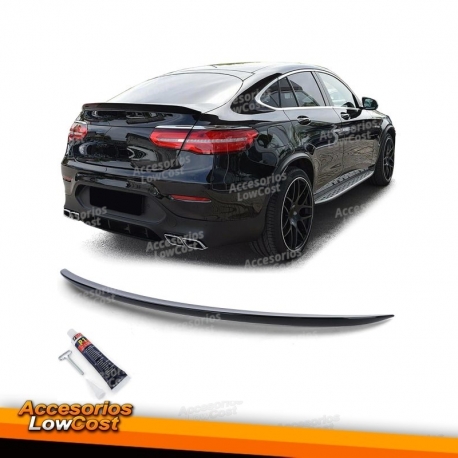 Spoiler trasero deportivo negro brillante para Mercedes GLC Coupé C253 16-19