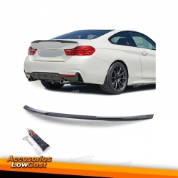 Spoiler trasero deportivo negro brillante con ABE apto para BMW M4 F82 14-21