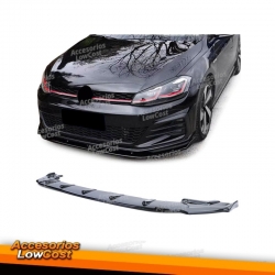 Spoiler delantero labio negro brillante para VW Golf 7 GTI 13-20