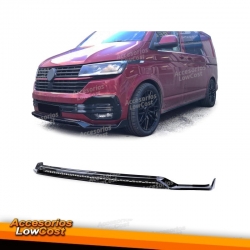 Spoiler delantero con splitter y parrilla negro brillante para VW Bus T6.1 a partir del 19