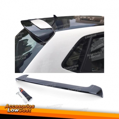 Spoiler traseiro preto brilhante para VW Polo 5 6R pré-facelift 09-14