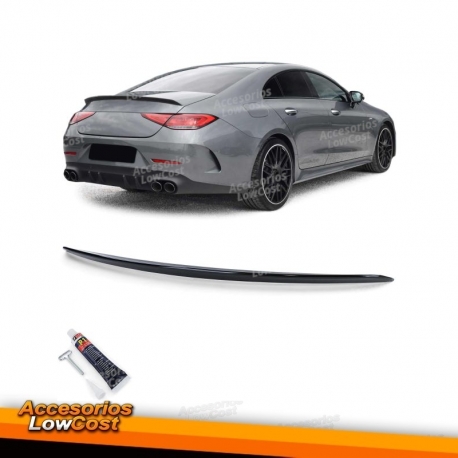 Spoiler trasero deportivo negro brillante para Mercedes CLS C257 a partir del 17