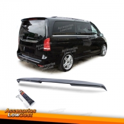 Spoiler traseiro esportivo preto brilhante com ABE para Mercedes V Vito W447 W448 de 14