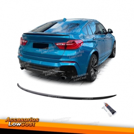 Spoiler traseiro esportivo preto brilhante adequado para BMW X4 F26 14-18
