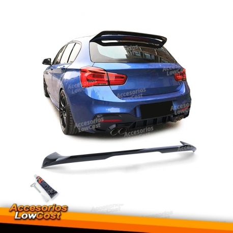 Spoiler trasero deportivo negro brillante adecuado para BMW Serie 1 F20 F21 a partir del 15