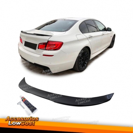 Spoiler trasero cola de pato negro brillante apto para serie 5 BMW F10 sedán 09-17