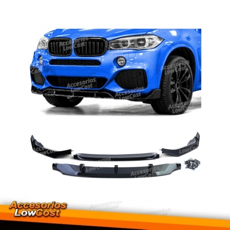 Spoiler dianteiro Performance Look, preto brilhante para BMW X5 F15 13-18