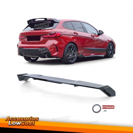 Spoiler trasero de techo deportivo negro brillante apto para BMW Serie 1 F40 a partir del año 19