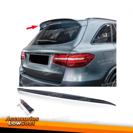 Spoiler traseiro preto brilhante para Mercedes GLC X253 SUV 15-22