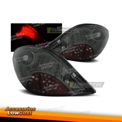 Faróis traseiras LED fumê para PEUGEOT 207 3D/5D 05-06/06-09